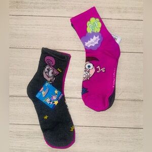 Nickelodeon Fairly Odd Parents Themed Socks